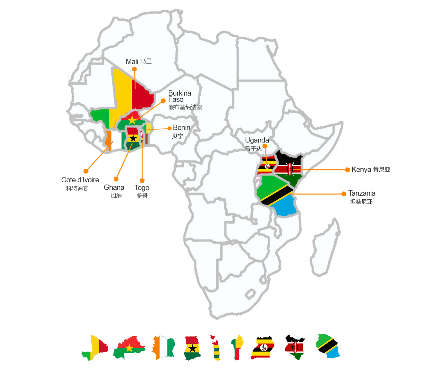 AGBON Business Locations Map